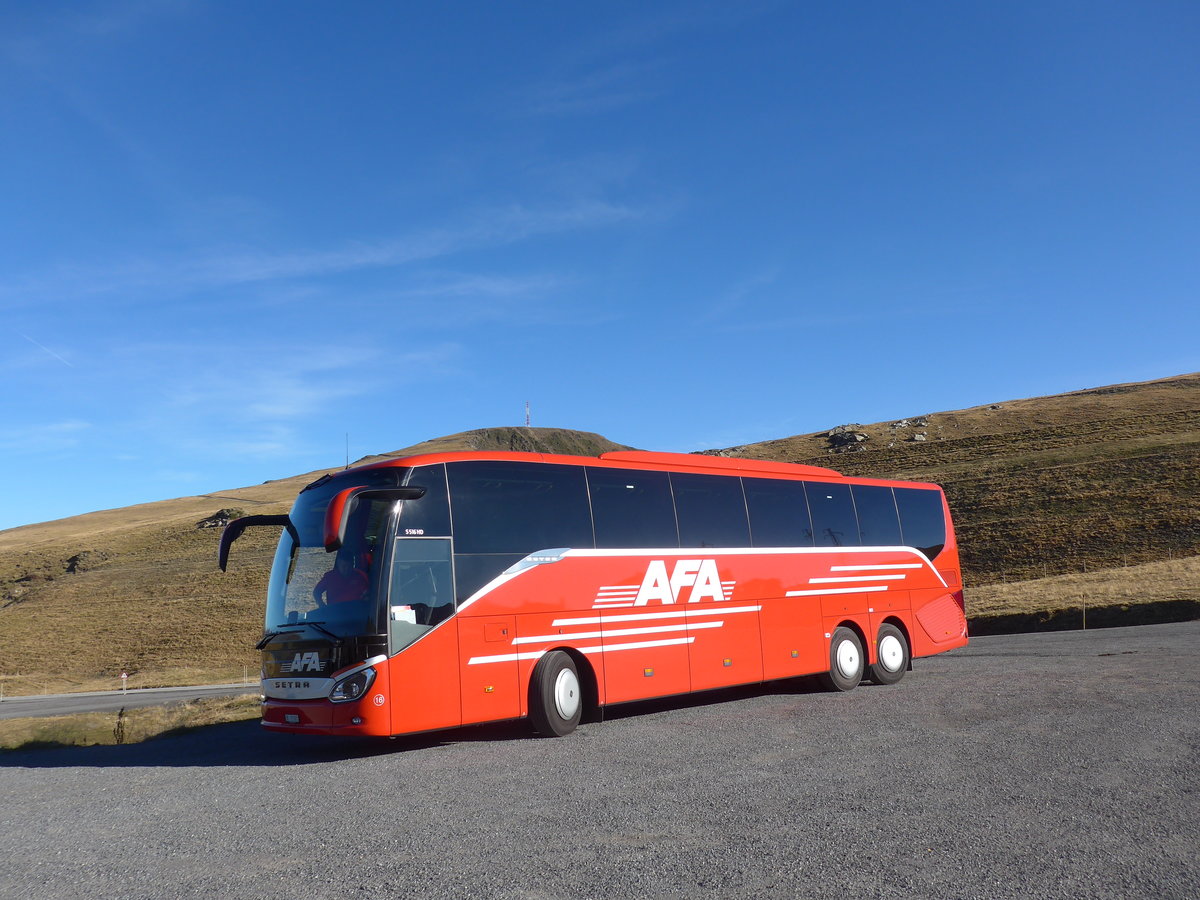 (185'610) - Aus der Schweiz: AFA Adelboden - Nr. 16/BE 21'181 - Setra am 29. September 2017 auf dem Port d'Envalira, 2408 Meter �ber Meer