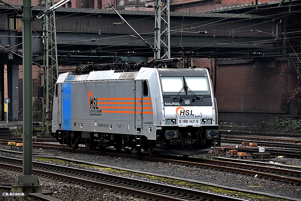 186 147-5 stand abgeb�gelt am bf hh-harburg,02.01.15