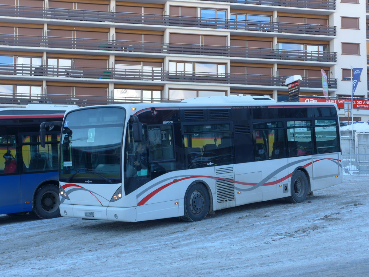 (186'986) - Lathion, Sion - Nr. 20/VS 31'615 - Van Hool (ex CAM Monaco/MC) am 17. Dezember 2017 in Haute-Nendaz, T�l�cabine