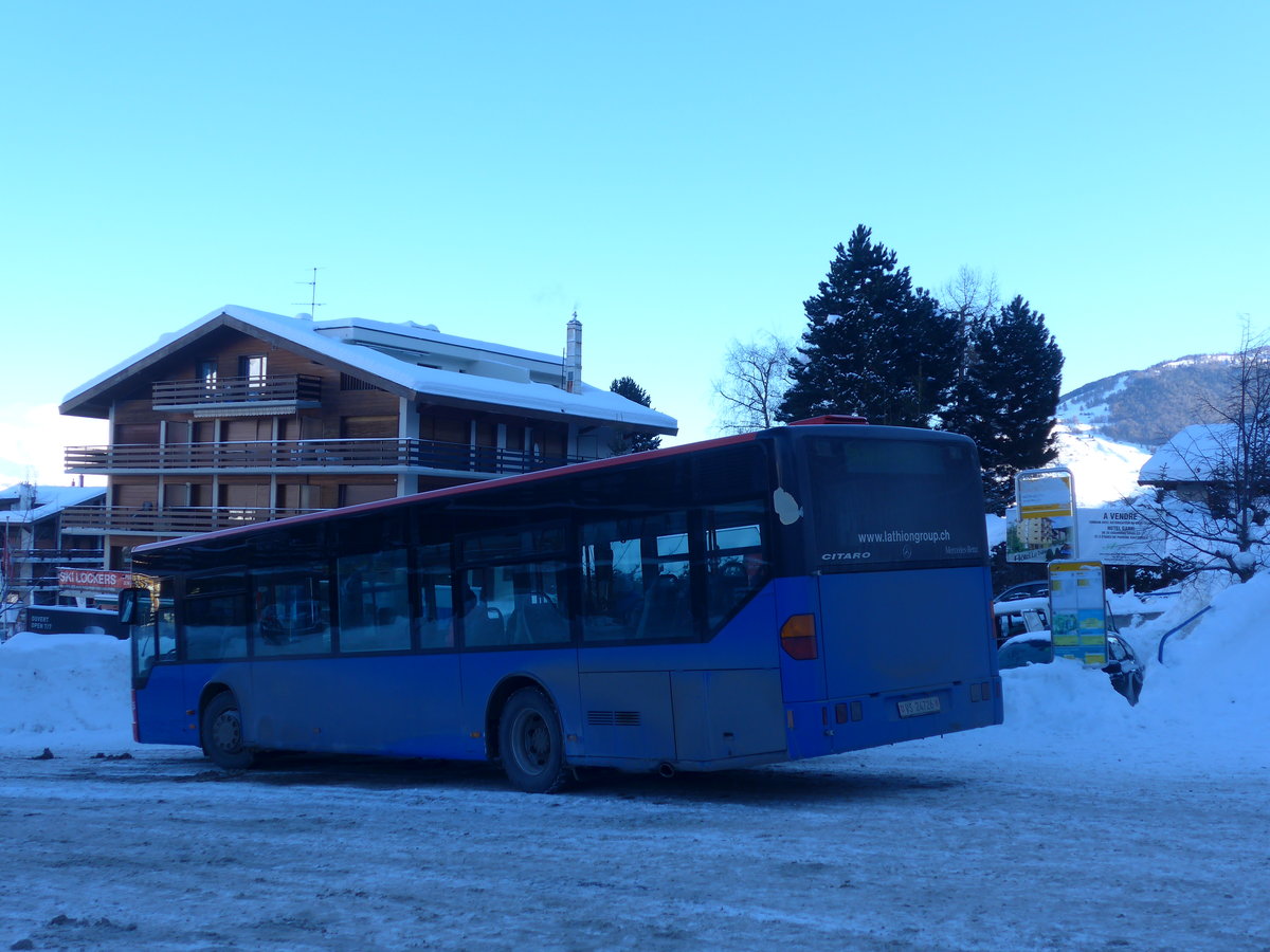 (186'987) - Lathion, Sion - Nr. 5/VS 24'726 - Mercedes (ex Chrisma, St. Moritz Nr. 1) am 17. Dezember 2017 in Haute-Nendaz, T�l�cabine