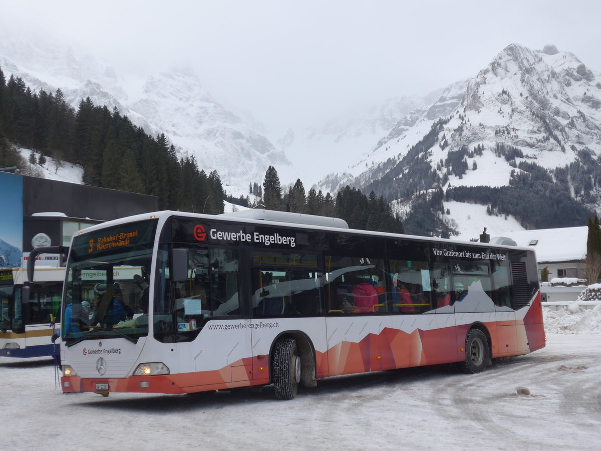 (187'641) - EAB Engelberg - Nr. 8/OW 22'333 - Mercedes (ex Ming, Sils-Maria; ex Vorfhrwagen EvoBus, D-Mannheim) am 2. Januar 2018 in Engelberg, Titlisbahnen