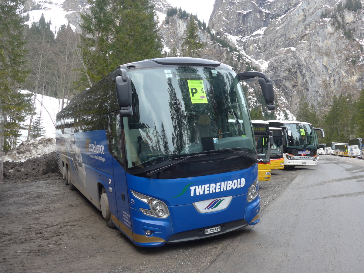 (187'805) - Twerenbold, Baden - Nr. 72/BE 826'515 - VDL am 7. Januar 2018 in Adelboden, Unter dem Birg