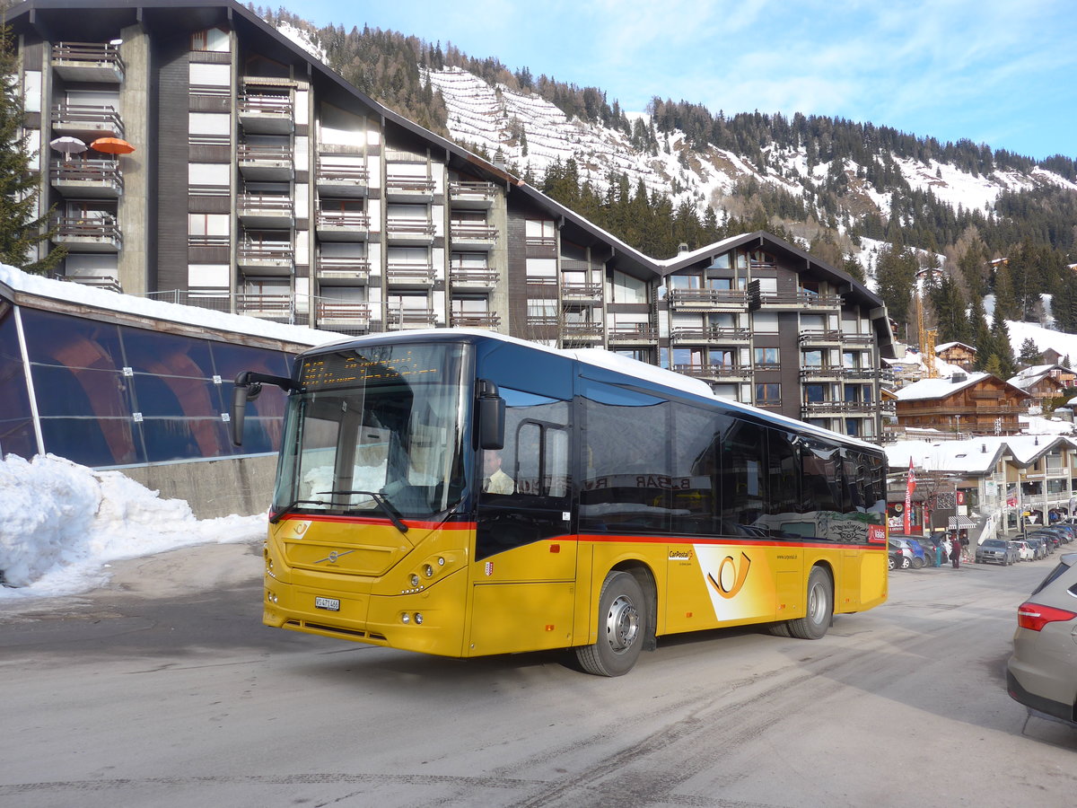 (187'925) - PostAuto Wallis - Nr. 37/VS 471'466 - Volvo am 14. Januar 2018 in Anzre, Post