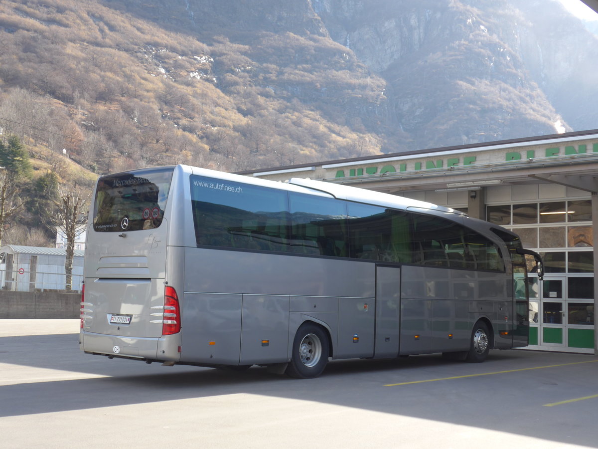 (188'587) - ABl Biasca - Nr. 14/TI 231'014 - Mercedes am 14. Februar 2018 in Biasca, Garage