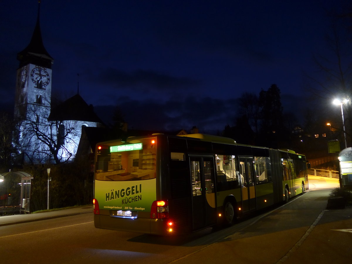 (188'969) - STI Thun - Nr. 144/BE 801'144 - MAN am 25. Februar 2018 in Steffisburg, Kirche