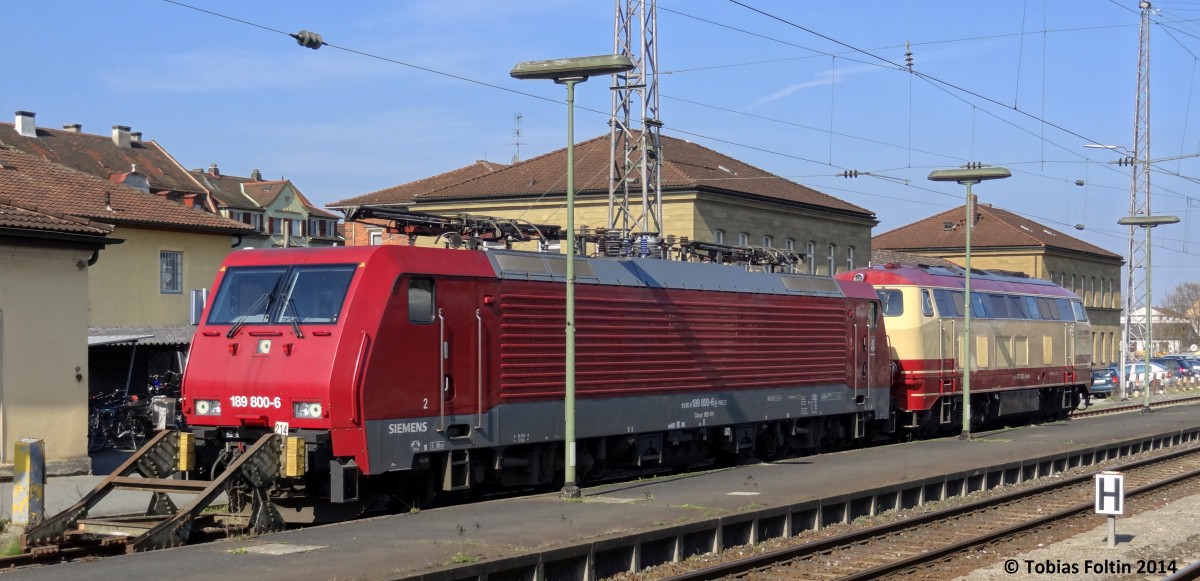 189-800 steht in Bamberg abgestellt.
Aufgenommen im März 2014.