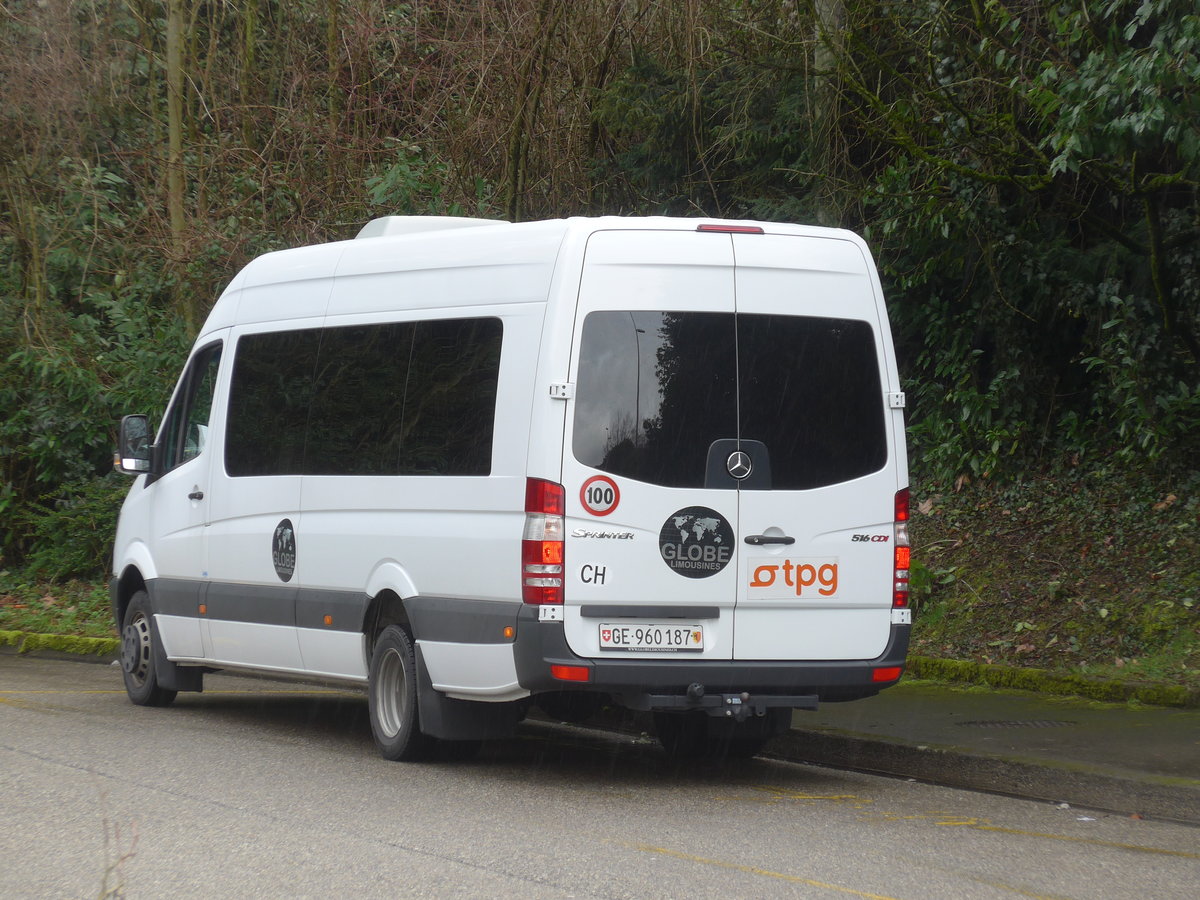 (189'263) - Globe-Limo, Gen�ve - Nr. 21/GE 960'187 - Mercedes am 12. M�rz 2018 in Gen�ve, Palexpo