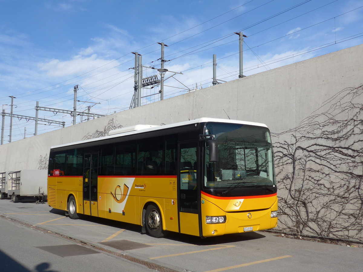 (189'701) - PostAuto Wallis - VS 415'900 - Irisbus am 30. M�rz 2018 beim Bahnhof Visp
