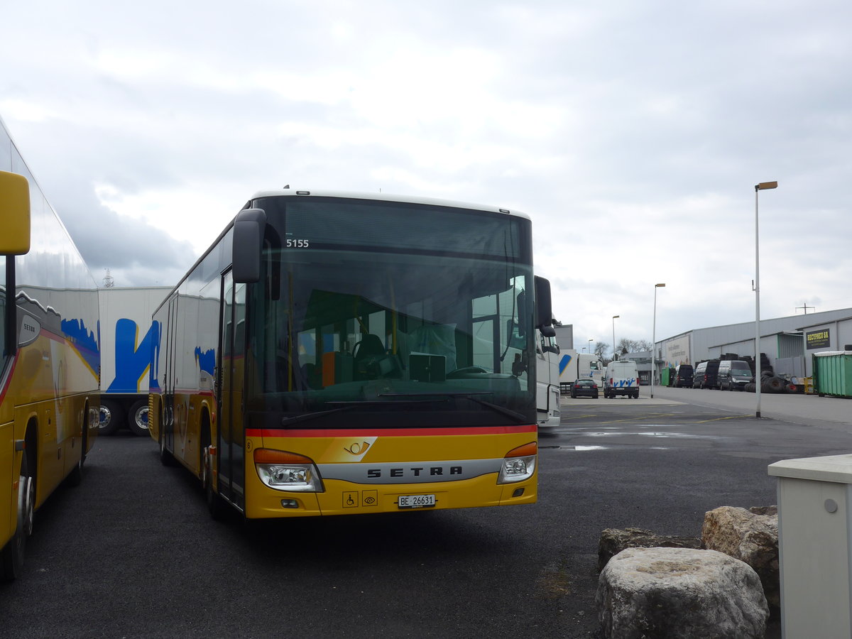 (189'839) - Fl�ck, Brienz - Nr. 6/BE 26'631 - Setra am 1. April 2018 in Kerzers, Interbus