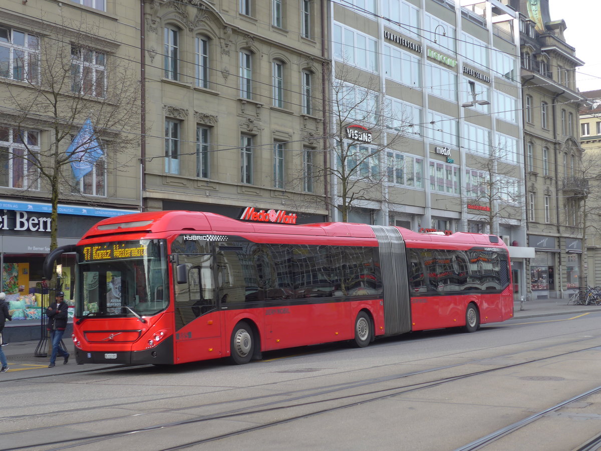 (189'862) - Bernmobil, Bern - Nr. 885/BE 832'885 - Volvo am 2. April 2018 beim Bahnhof Bern