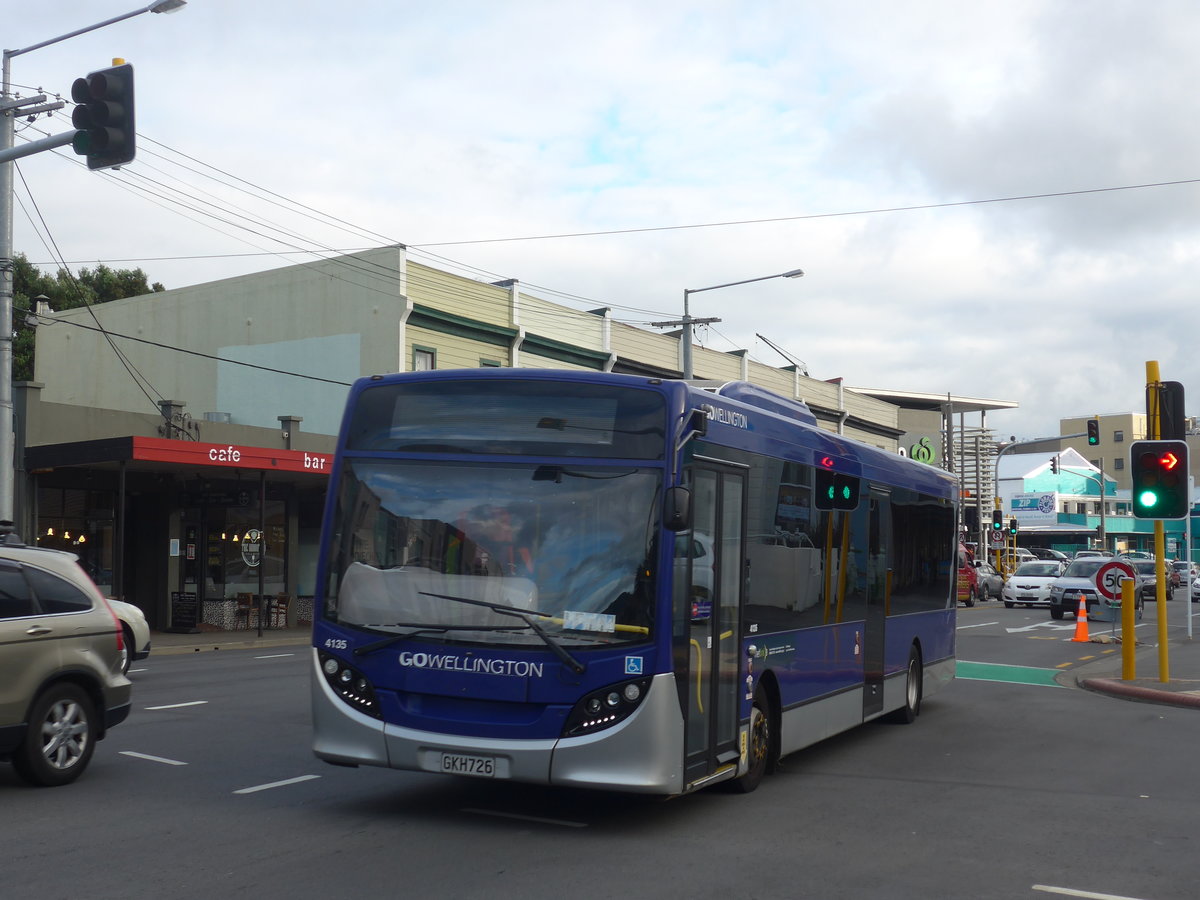 (191'588) - GO Wellington - Nr. 4135/GKH726 - Alexander Dennis/KiwiBus am 27. april 2018 in Wellington, Spital