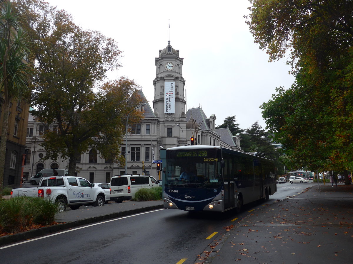 (192'116) - AT Metro, Auckland - Nr. NB1467/BSA601 - MAN/Designline am 30. April 2018 in Auckland