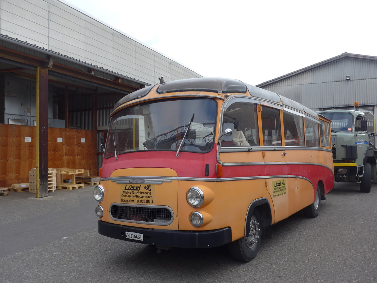 (192'366) - L�ssi, Oberembrach - ZH 31'643 U - Dennis/FHS (ex Leu, Schaffhausen) am 5. Mai 2018 in Attikon, Wegm�ller