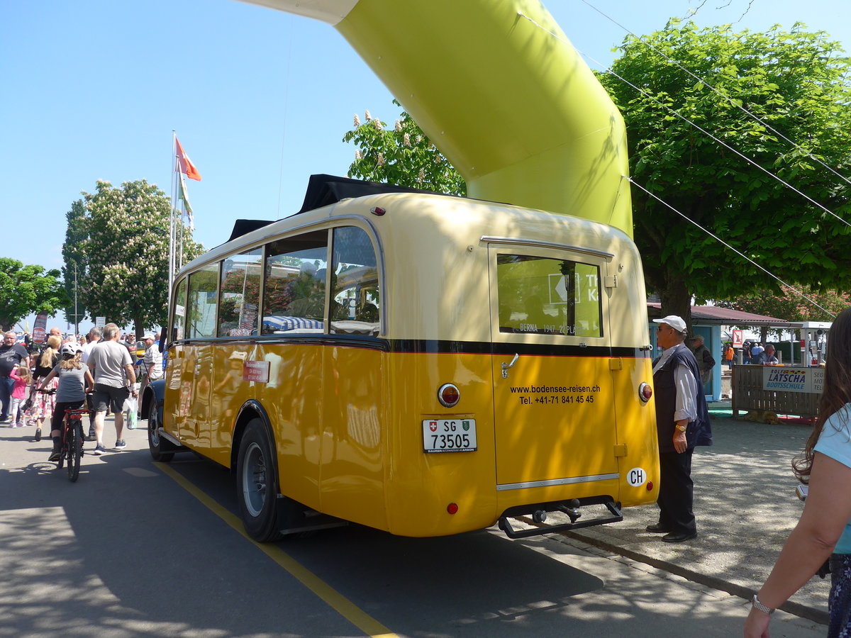 (192'737) - Baumgartner, Horn - Nr. 1/SG 73'505 - Berna/Hess (ex Chiesa, Minusio) am 5. Mai 2018 in Arbon, Arbon Classics