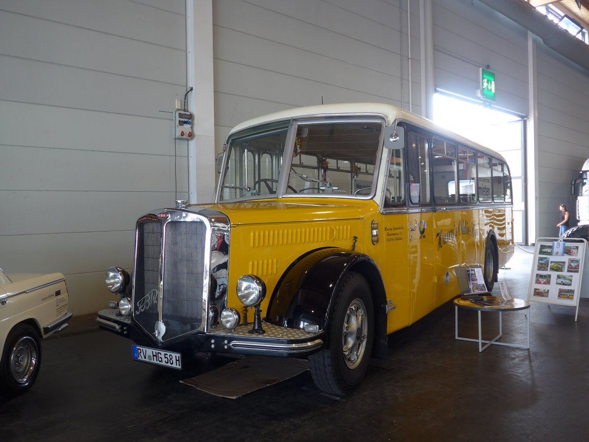 (193'410) - Gmeinder, Schlier - RV-HG 58H - FBW/Krapf (ex Graf, CH-Buchs; ex Hollenstein, CH-M�hlr�ti) am 26. Mai 2018 in Friedrichshafen, Messe