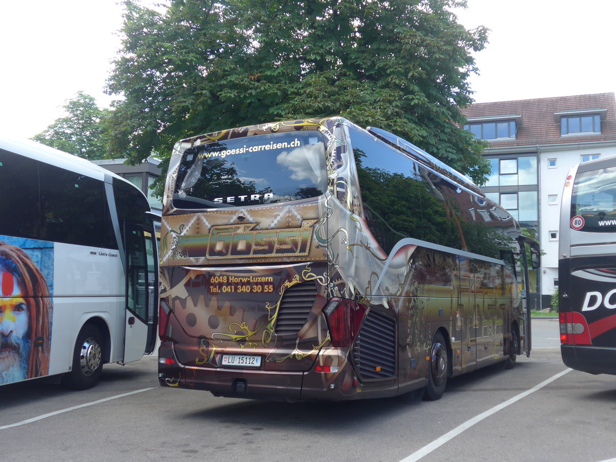 (194'229) - Aus der Schweiz: G�ssi, Horw - LU 15'112 - Setra am 18. Juni 2018 in Freiburg, Karlsplatz