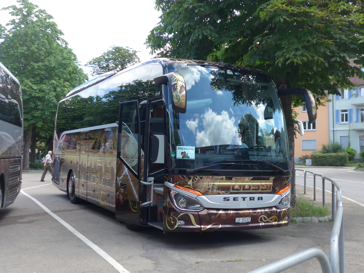 (194'232) - Aus der Schweiz: G�ssi, Horw - LU 15'112 - Setra am 18. Juni 2018 in Freiburg, Karlsplatz