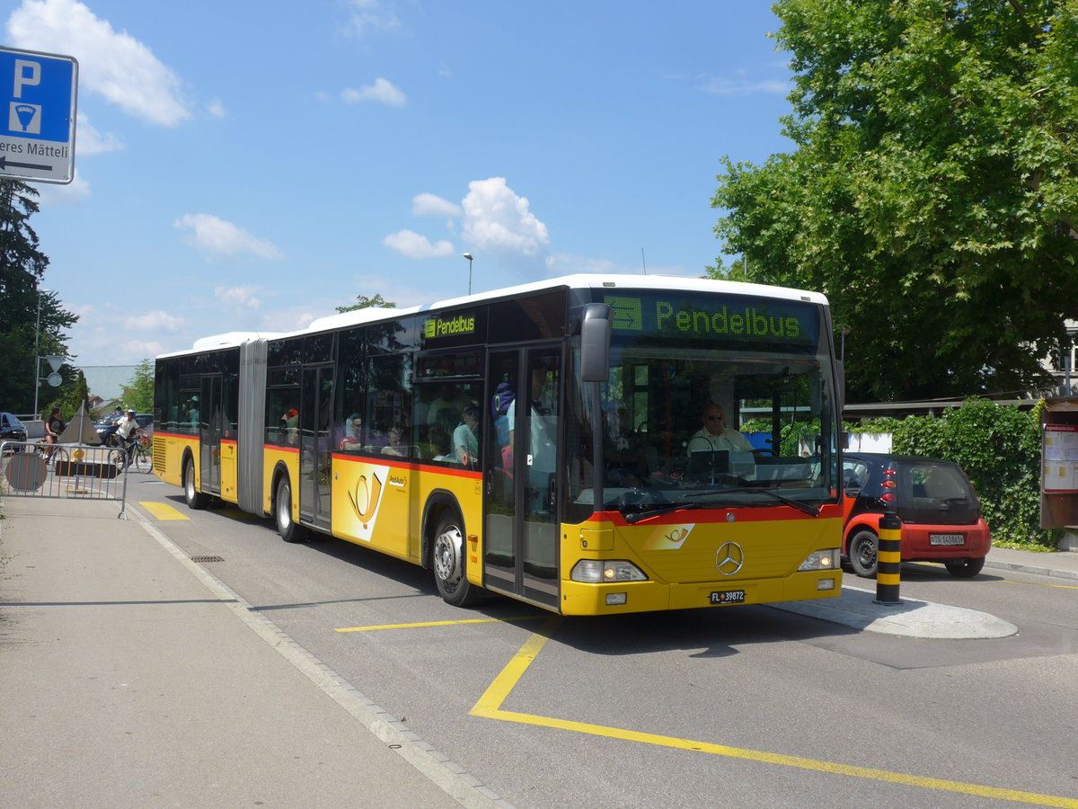 (194'608) - Aus Liechtenstein: Marxer, Mauren - FL 39'872 - Mercedes (ex PostAuto Nordschweiz) am 7. Juli 2018 in Frauenfeld, Jugendmusikschule