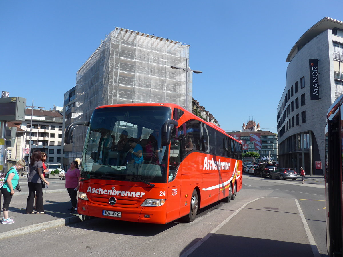 (194'655) - Aus Deutschland: Aschenbrenner, Viechtach - Nr. 24/REG-AV 24 - Mercedes am 9. Juli 2018 beim Bahnhof Thun