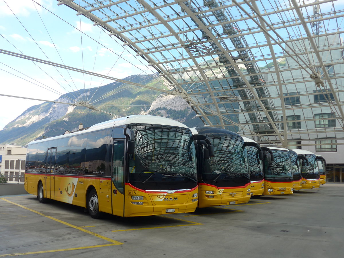 (194'787) - PostAuto Graubnden - GR 173'205 - MAN am 15. Juli 2018 in Chur, Postautostation