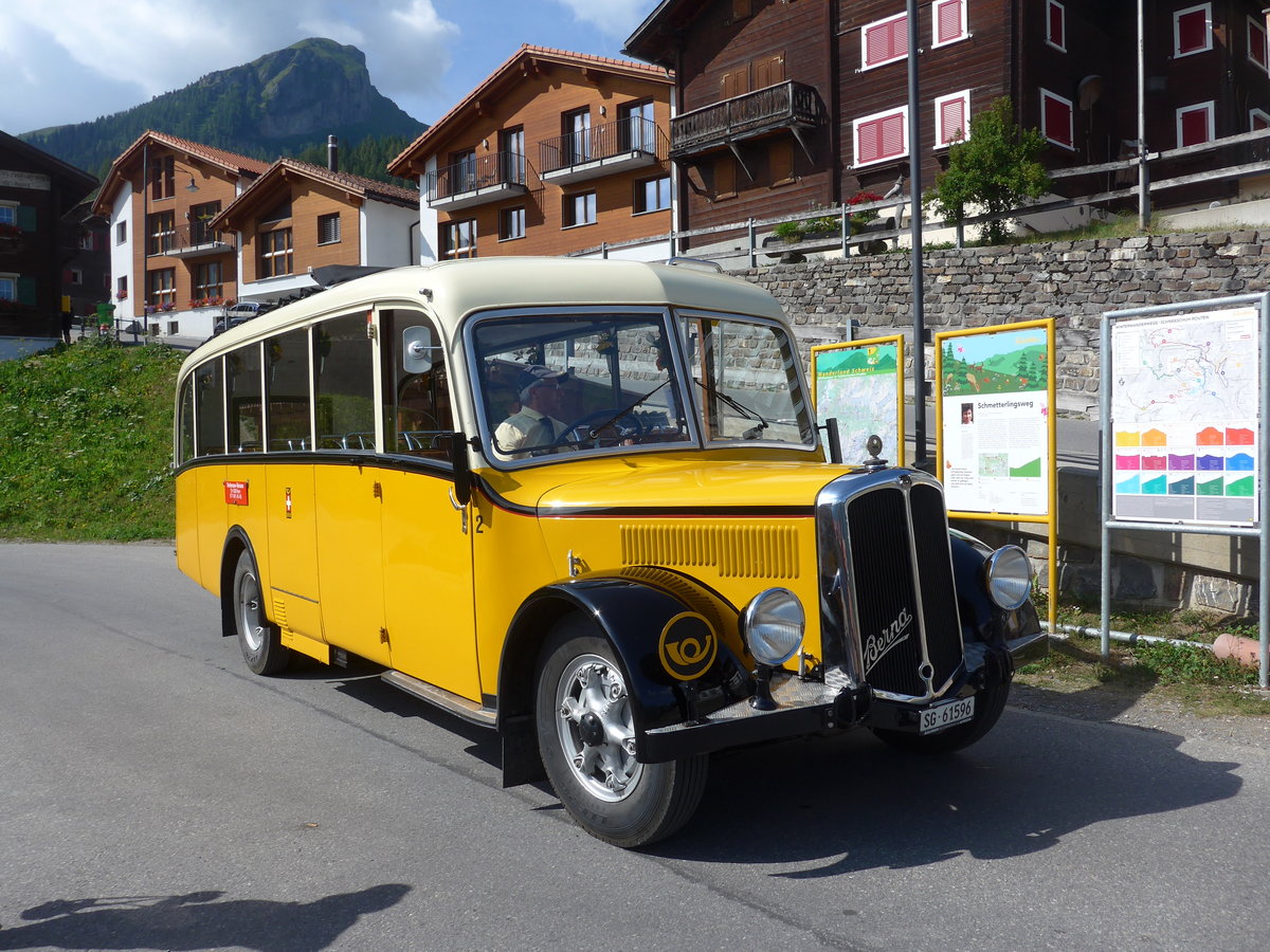 (194'816) - Baumgartner, Horn - Nr. 2/SG 61'596 - Berna/Seitz (ex Nr. 1; ex Rieser, H�tten; ex Kulmhotel, Arosa; ex Wanzenried, Innereriz; ex P 1653) am 15. Juli 2018 in Tschiertschen, Kehrplatz