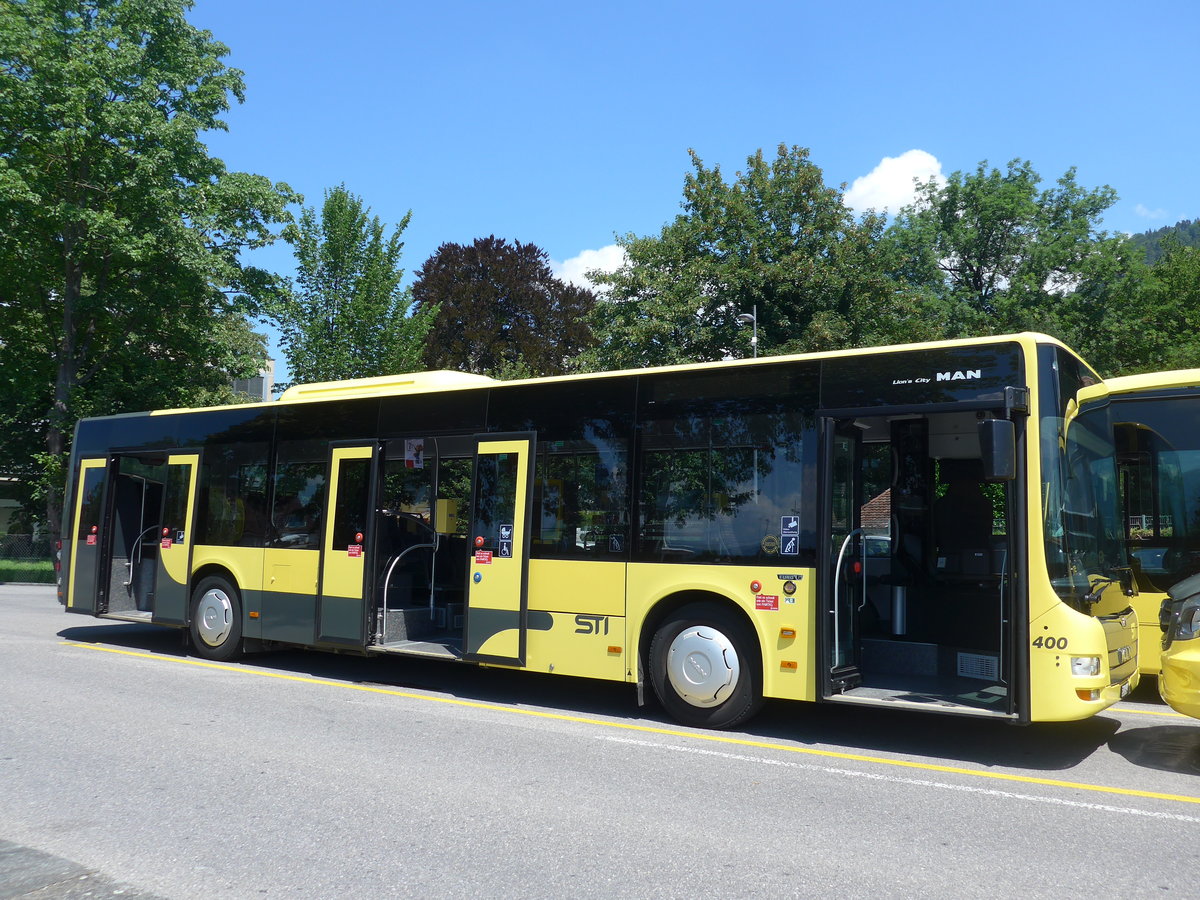 (194'897) - STI Thun - Nr. 400/BE 849'400 - MAN am 18. Juli 2018 bei der Schifflndte Thun