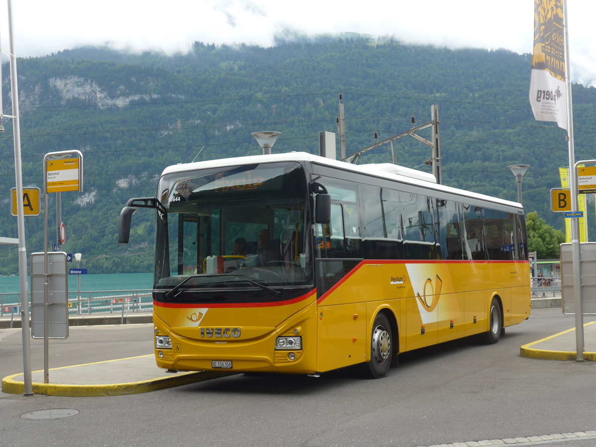 (194'999) - Fl�ck, Brienz - Nr. 9/BE 156'358 - Iveco am 21. Juli 2018 beim Bahnhof Brienz