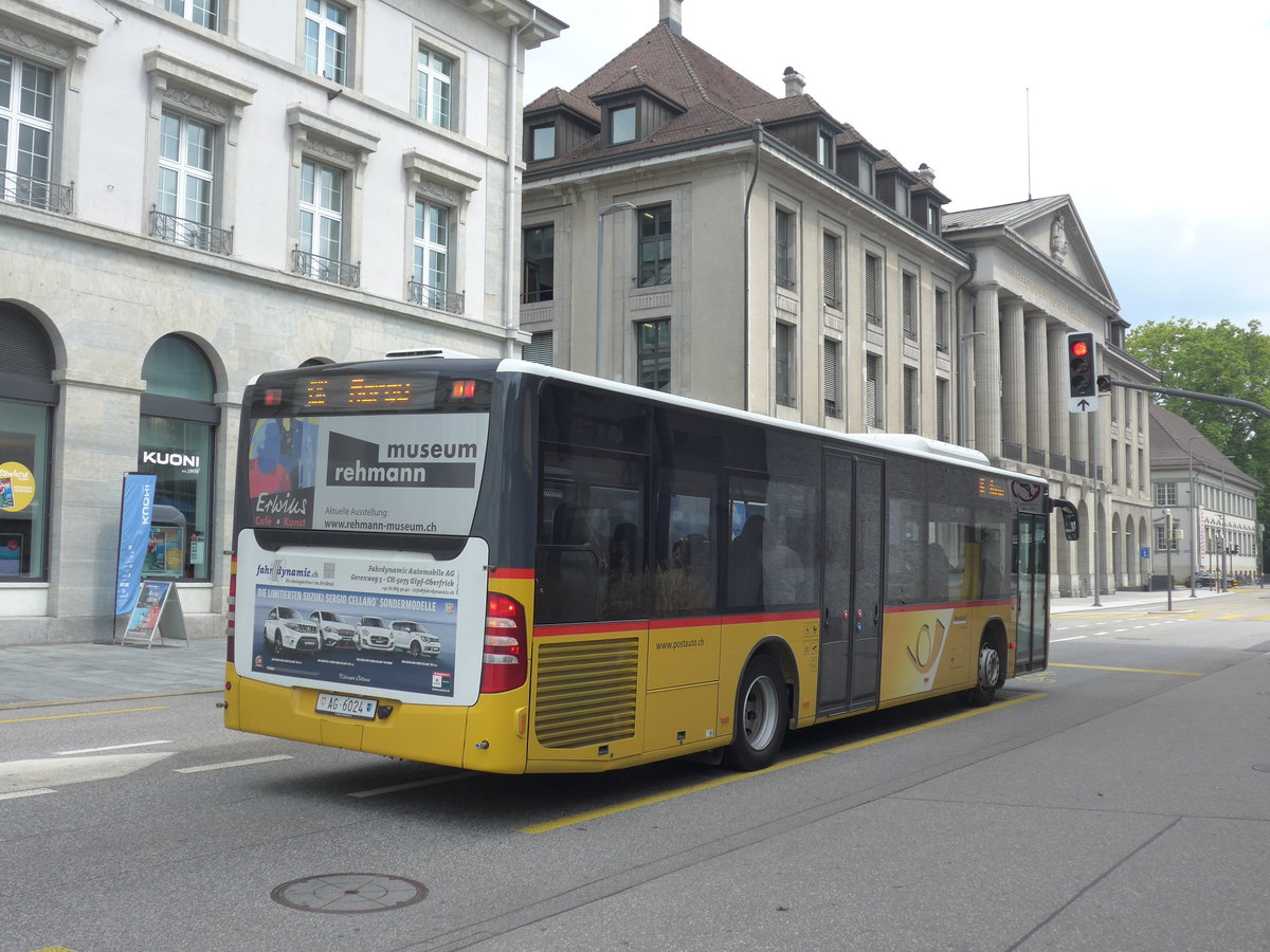 (195'094) - Brem, W�lflinswil - AG 6024 - Mercedes (ex PostAuto Nordschweiz) am 23. Juli 2018 beim Bahnhof Aarau
