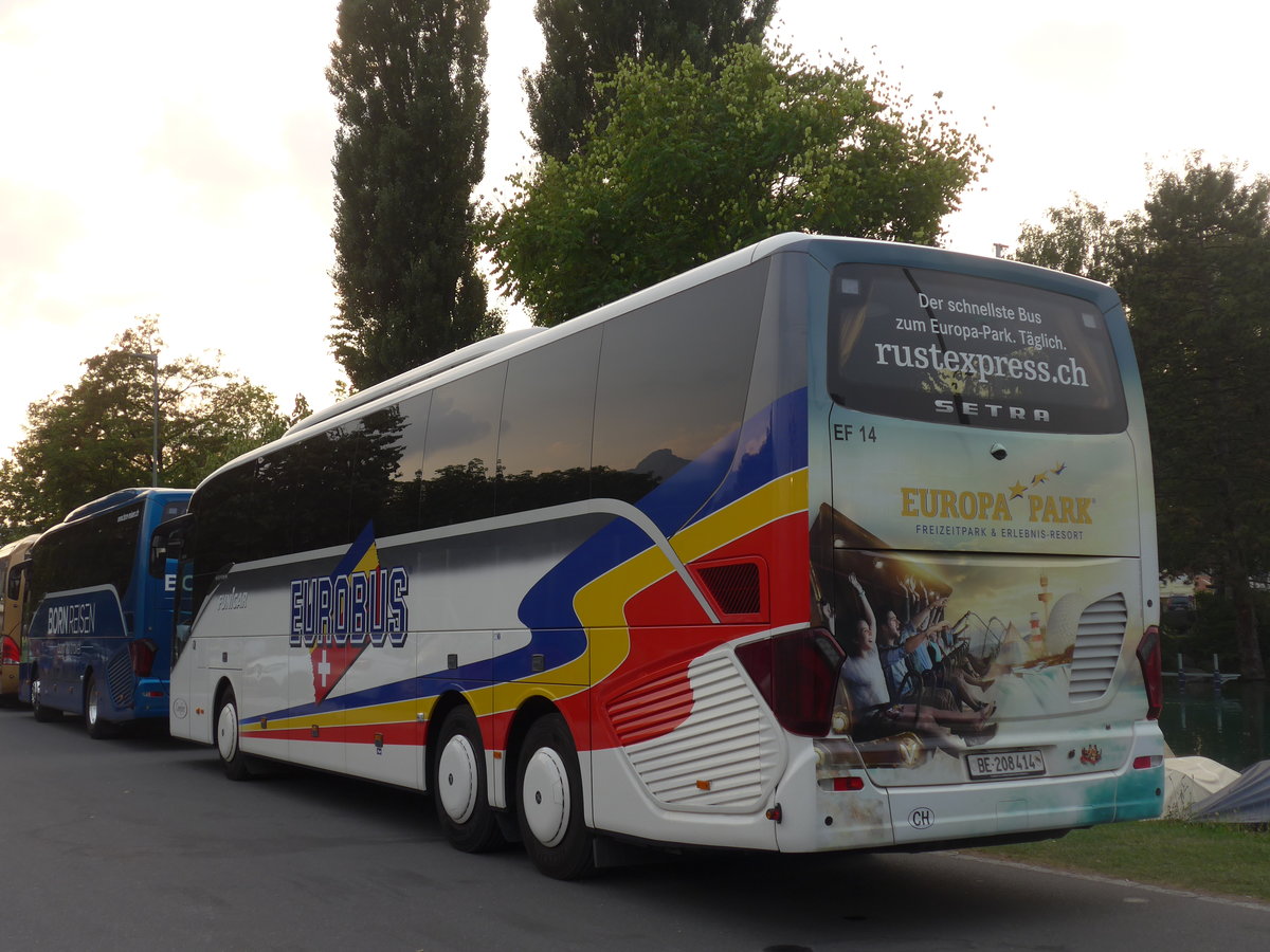 (195'522) - Funi-Car, Biel - Nr. 14/BE 208'414 - Setra am 4. August 2018 in Thun, Strandbad