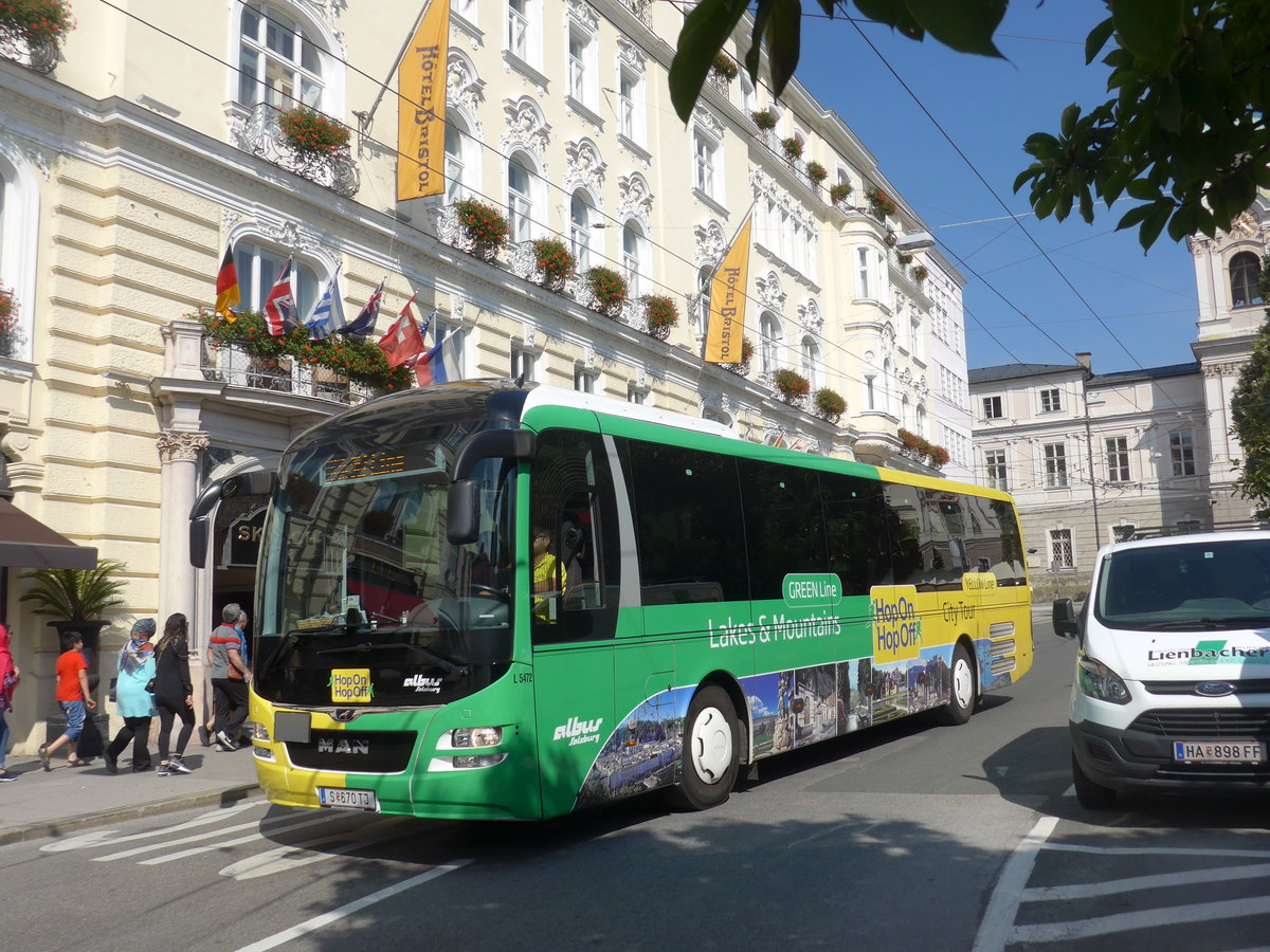 (197'239) - Albus, Salzburg - Nr. L5472/S 670 TJ - MAN am 13. September 2018 in Salzburg, Makartplatz