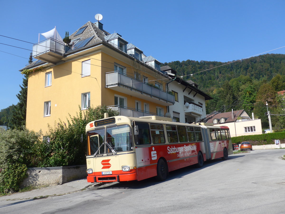 (197'279) - SSV Salzburg (POS) - Nr. 178/S 371 JL - Gr�f&Stift Gelenktrolleybus am 13. September 2018 in Salzburg, Ludwig-Schmederer-Platz