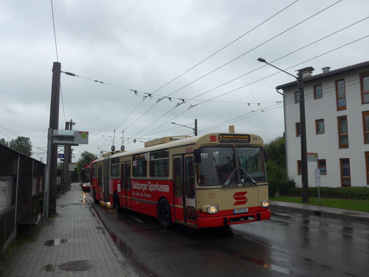 (197'453) - SSV Salzburg (POS) - Nr. 178/S 371 JL - Gr�f&Stift Gelenktrolleybus am 14. September 2018 beim Bahnhof Salzburg S�d