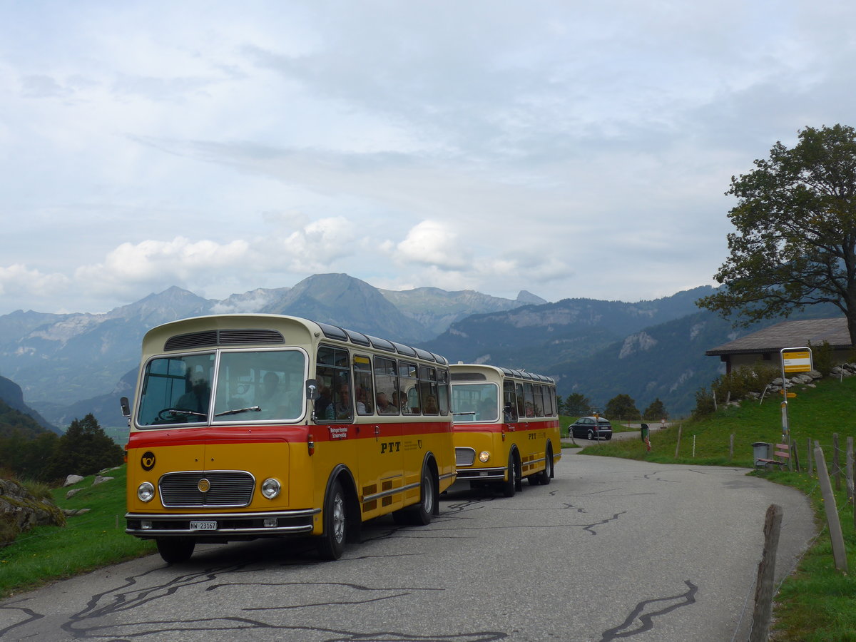 (197'735) - Mller, Ennetmoos - NW 23'167 - FBW/Gangloff (ex Rentsch, Gunten; ex P 23'203; ex P 21'003) am 16. September 2018 in Geissholz, Hori