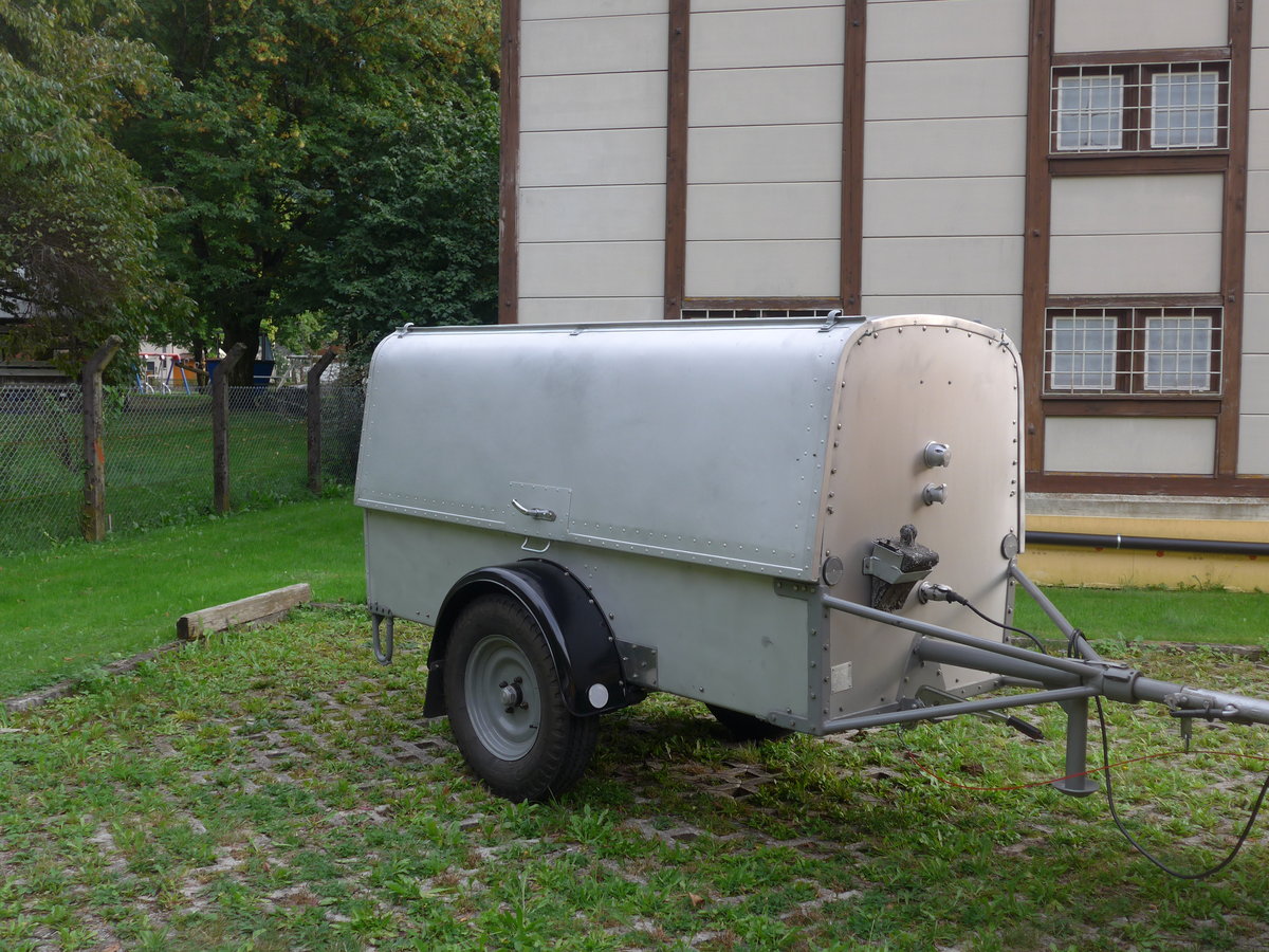 (197'866) - Schmid, Th�rishaus - BE 180'888 - Hess Gep�ckanh�nger (ex Schranz, Adelboden; ex Portenier, Adelboden; ex Geiger, Adelboden) am 16. September 2018 in Meiringen, Garage AVG M.