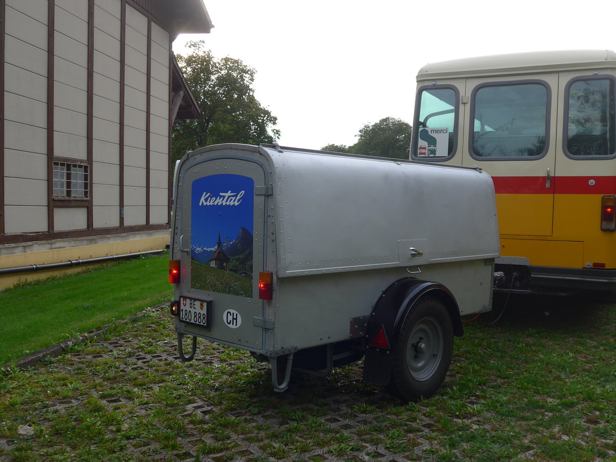 (197'867) - Schmid, Th�rishaus - BE 180'888 - Hess Gep�ckanh�nger (ex Schranz, Adelboden; ex Portenier, Adelboden; ex Geiger, Adelboden) am 16. September 2018 in Meiringen, Garage AVG M.