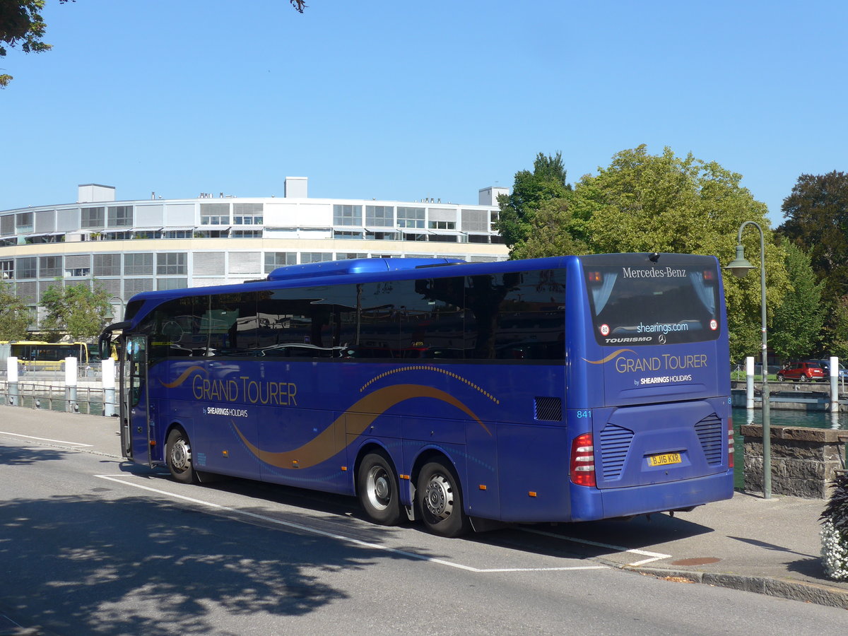 (197'895) - Aus England: Shearings, Wigan - Nr. 841/BJ16 KXR - Mercedes am 19. September 2018 bei der Schiffl�ndte Thun