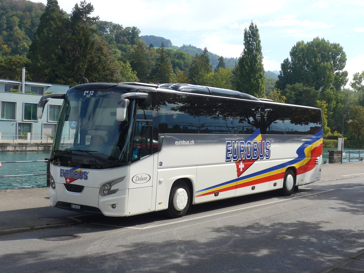 (197'901) - Funi-Car, Biel - Nr. 12/BE 386'012 - VDL am 21. September 2018 bei der Schifflndte Thun