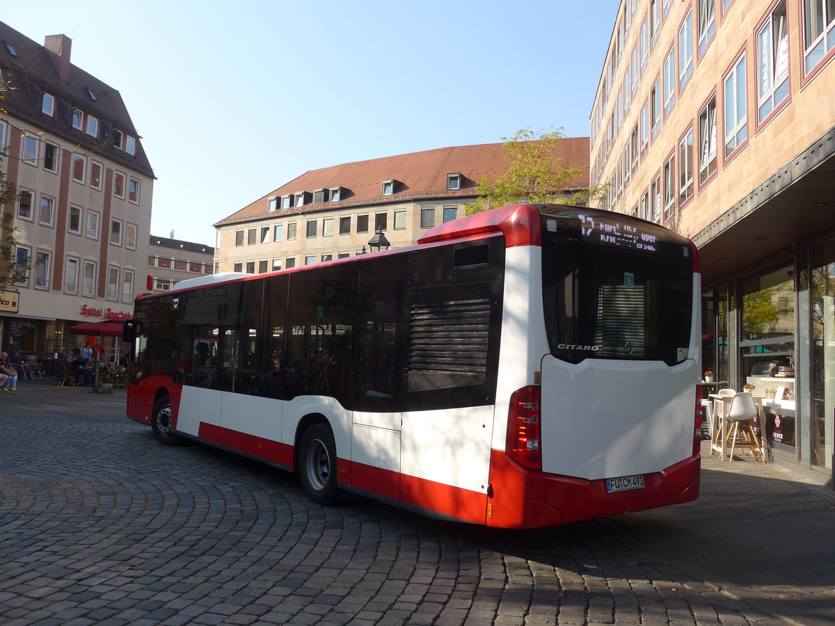 (198'361) - Schmetterling, Obertrubach - F-CM 491 - Mercedes am 17. Oktober 2018 in Nrnberg, Heilig-Geist-Spital