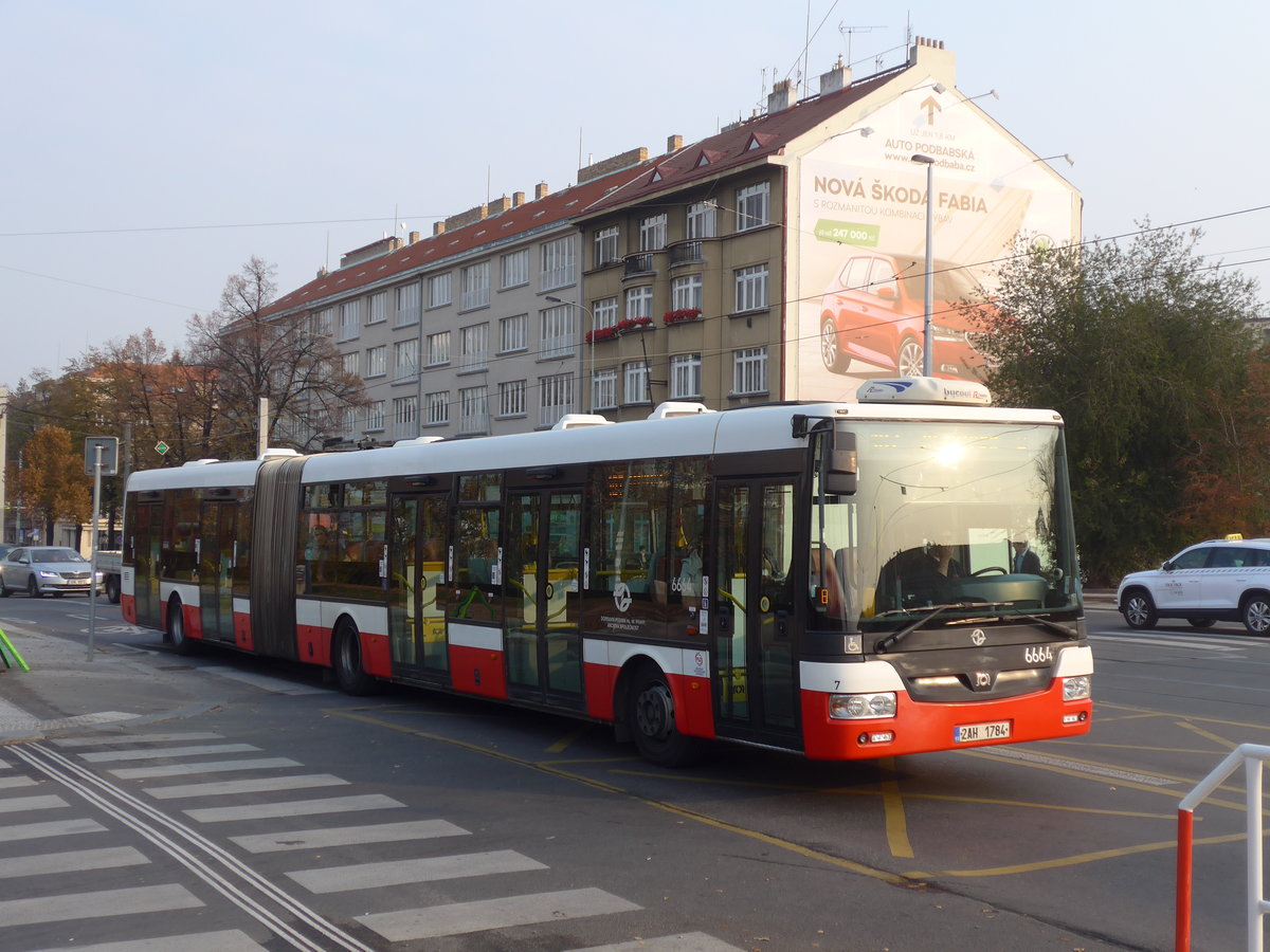 (198'487) - DPP Praha - Nr. 6664/2AH 1784 - SOR am 19. Oktober 2018 in Praha, Dejvick�