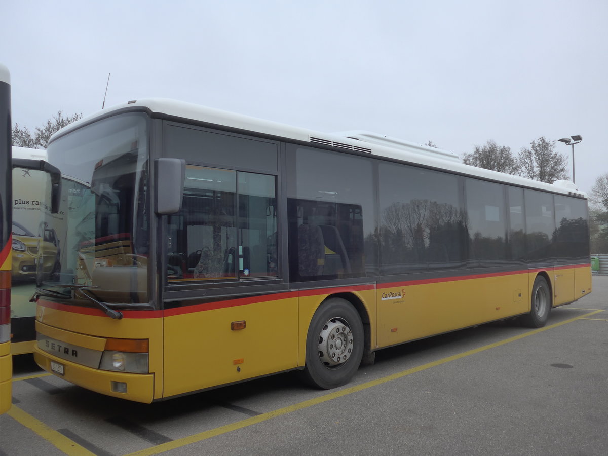 (199'232) - CarPostal Ouest - JU 1319 - Setra (ex Nr. 52; ex Stucki, Porrentruy Nr. 21) am 4. November 2018 in Develier, Parkplatz
