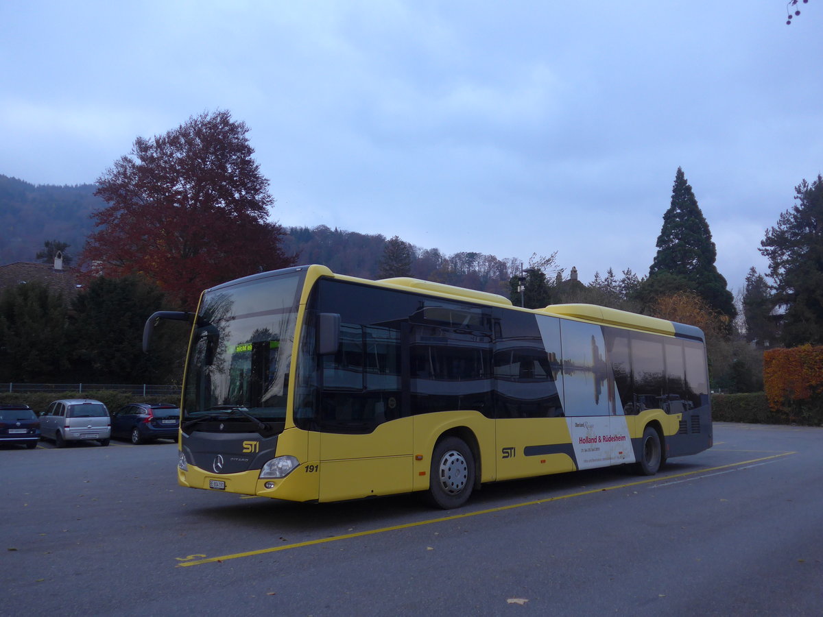 (199'445) - STI Thun - Nr. 191/BE 804'191 - Mercedes am 19. November 2018 bei der Schiffl�ndte Thun