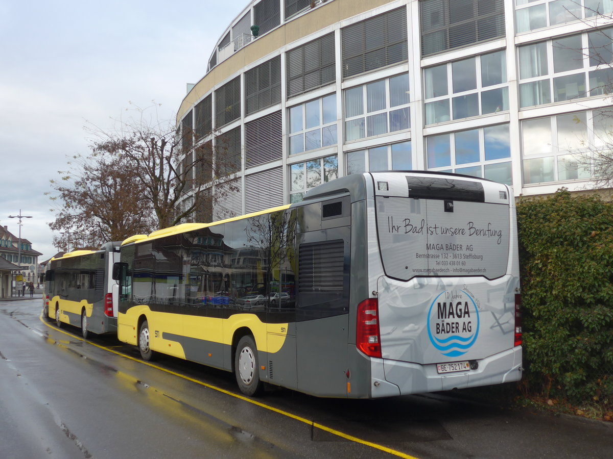 (199'643) - STI Thun - Nr. 174/BE 752'174 - Mercedes am 6. Dezember 2018 bei der Schiffl�ndte Thun