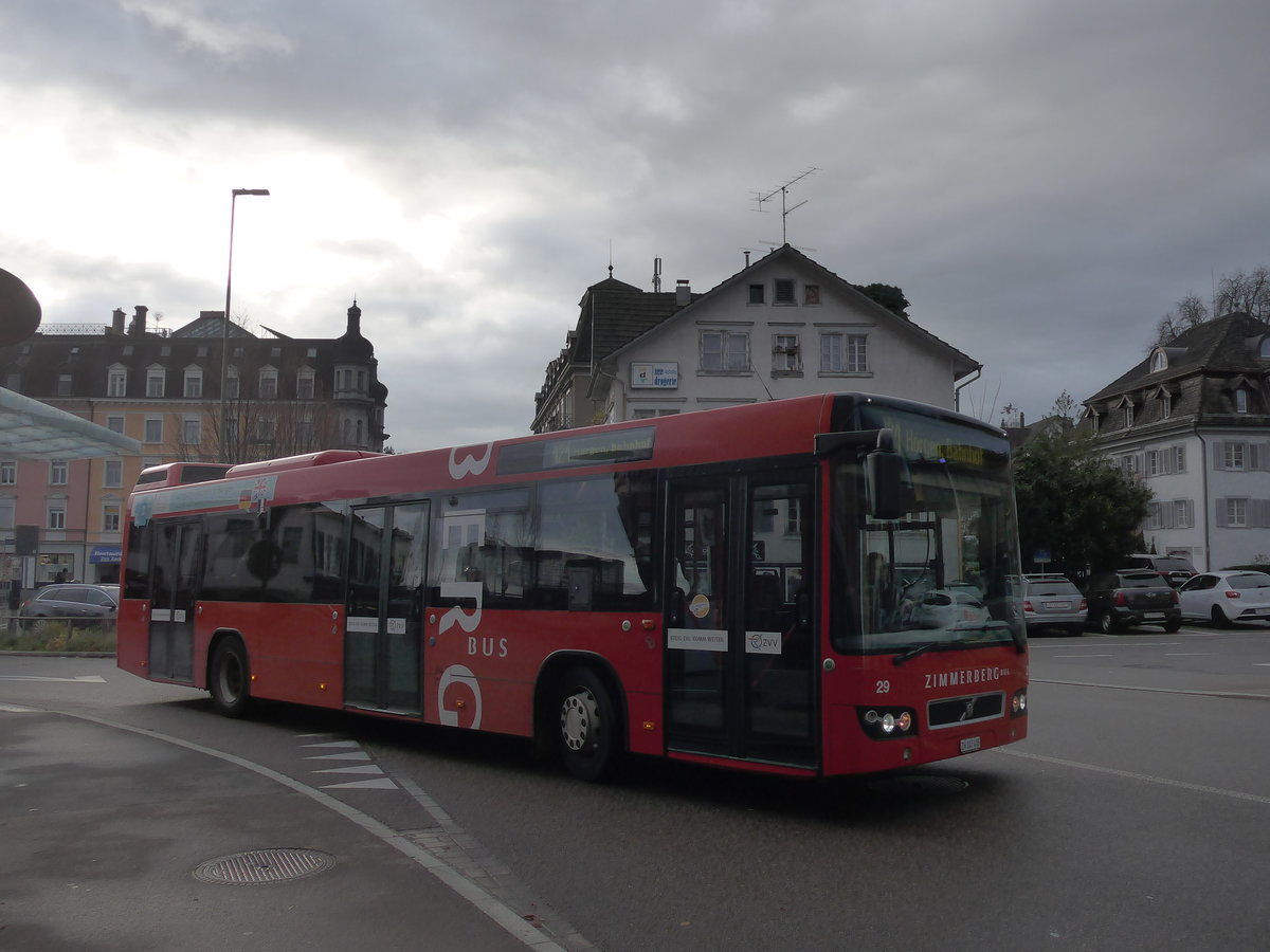 (199'781) - AHW Horgen - Nr. 29/ZH 147'405 - Volvo am 8. Dezember 2018 beim Bahnhof W�denswil
