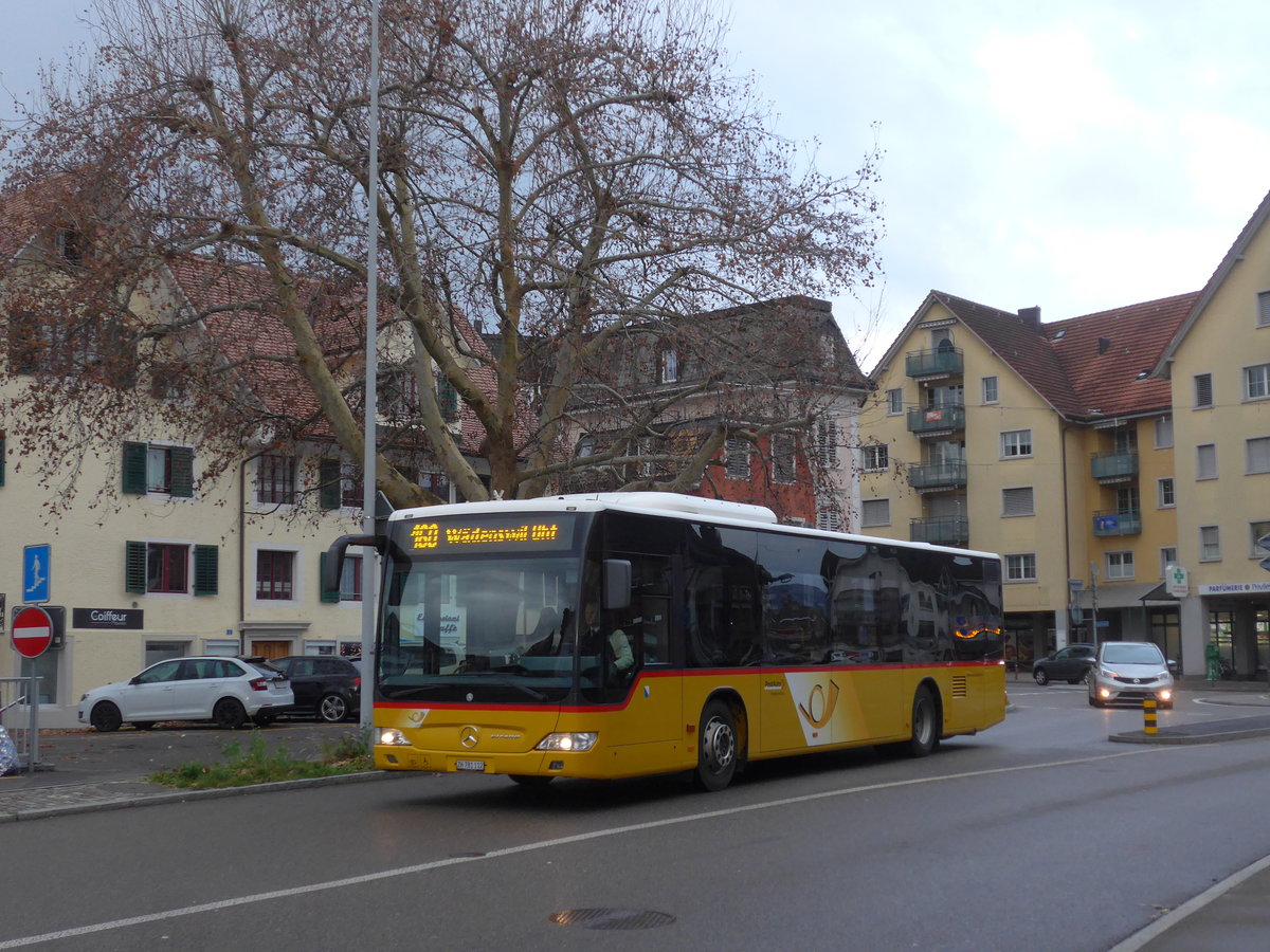 (199'787) - PostAuto Z�rich - Nr. 283/ZH 781'112 - Mercedes (ex B�hrer, Hirzel) am 8. Dezember 2018 beim Bahnhof W�denswil