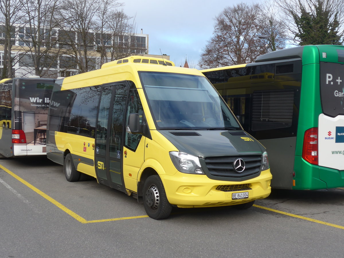 (200'467) - STI Thun - Nr. 4/BE 841'004 - Mercedes am 31. Dezember 2018 bei der Schiffl�ndte Thun