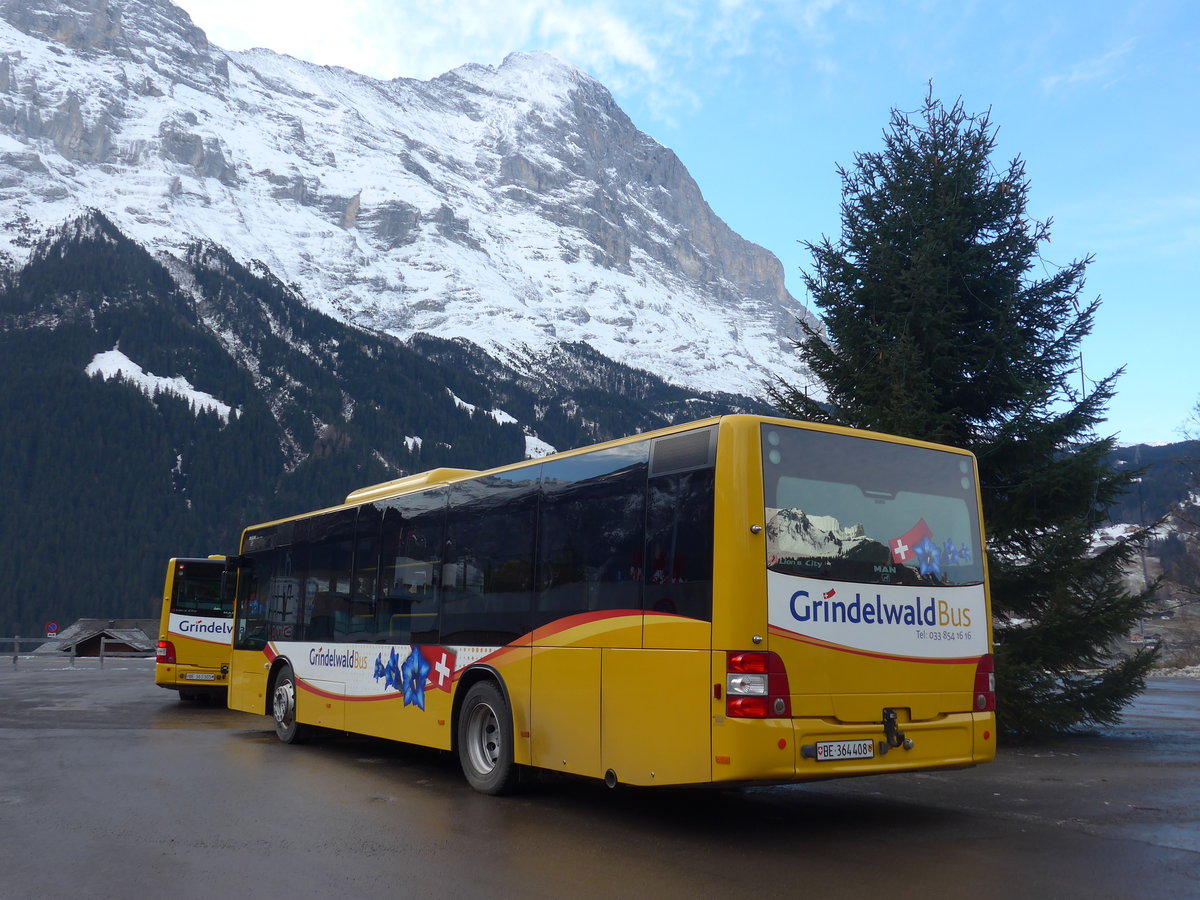(200'509) - AVG Grindelwald - Nr. 24/BE 364'408 - MAN/G�ppel am 1. Januar 2019 beim Bahnhof Grindelwald