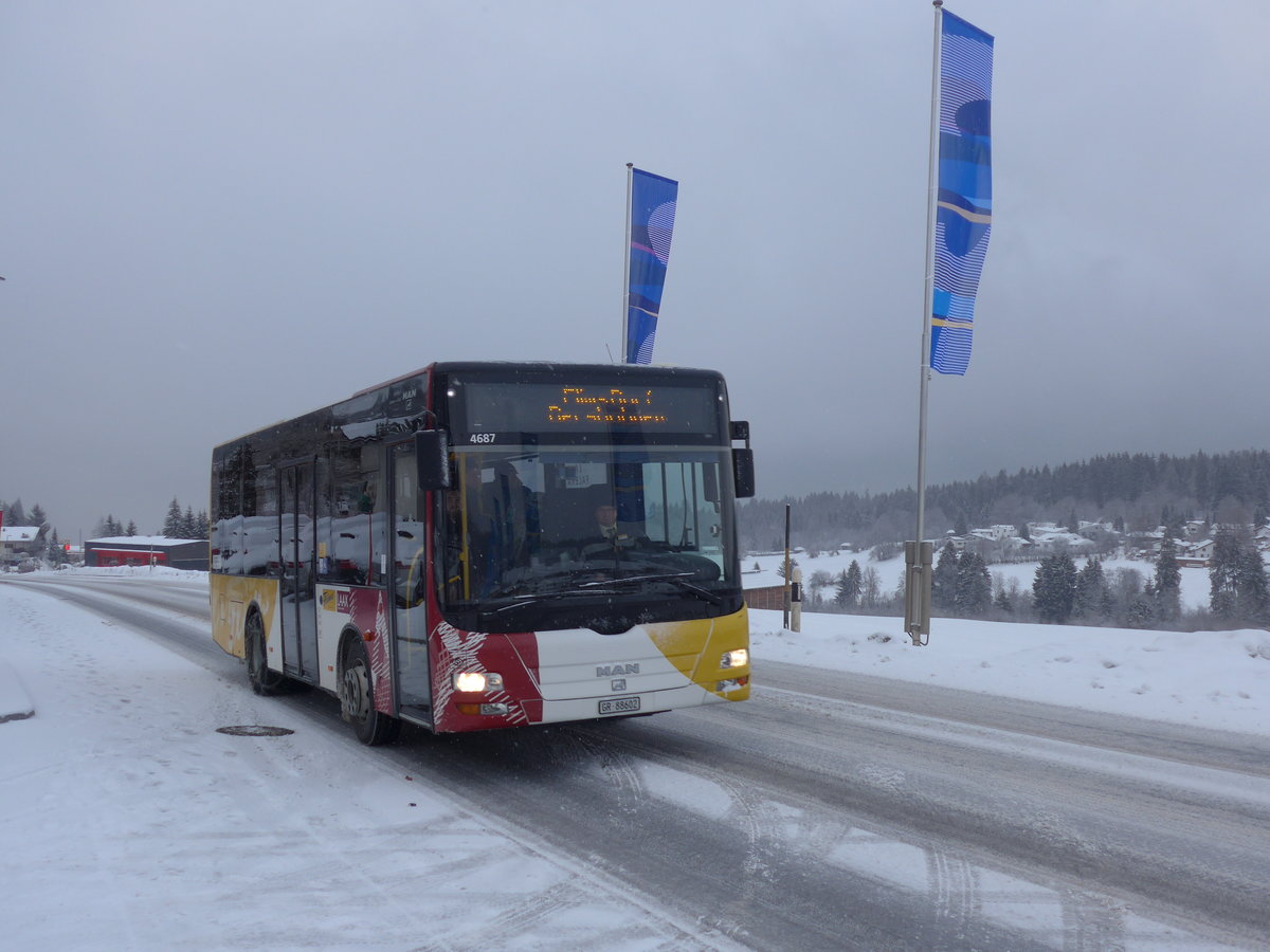 (200'556) - Stuppan, Flims - GR 88'602 - MAN/Gppel am 2. Januar 2019 in Flims, Via Nova