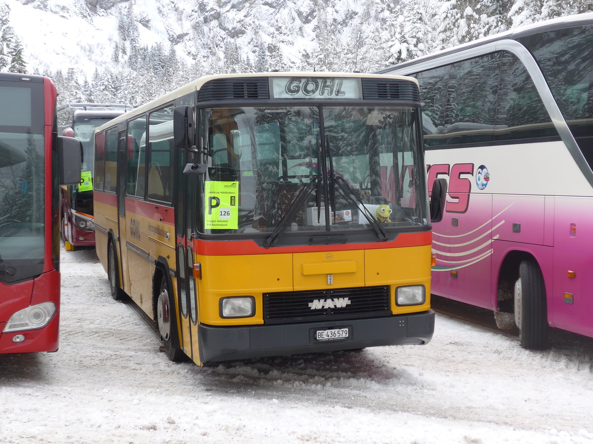 (200'912) - Gohl, Herzogenbuchsee - Nr. 11/BE 436'579 - NAW/Hess (ex Flury, Balm; ex Steiner, Altb�ron Nr. 11) am 12. Januar 2019 in Adelboden, Unter dem Birg