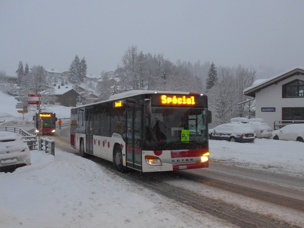 (201'019) - Wieland, Murten - Nr. 58/FR 300'636 - Setra am 13. Januar 2019 in Adelboden, Oey