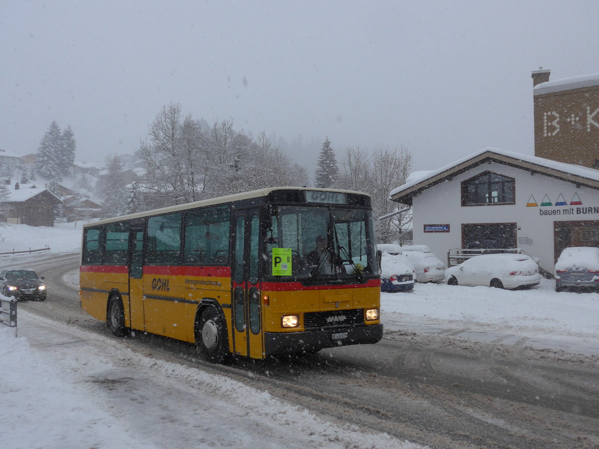 (201'088) - Gohl, Herzogenbuchsee - Nr. 11/BE 436'579 - NAW/Hess (ex Flury, Balm; ex Steiner, Altb�ron Nr. 11) am 13. Januar 2019 in Adelboden, Oey